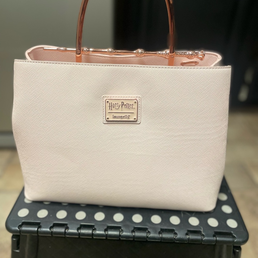 Loungefly Harry Potter Cream Tote Bag